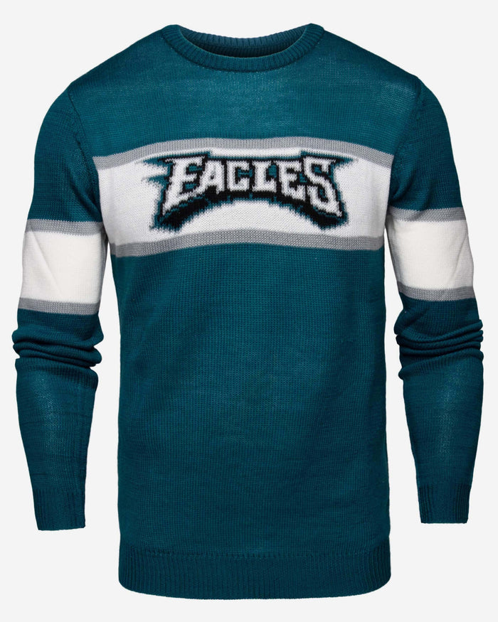 Philadelphia Eagles Vintage Stripe Sweater FOCO - FOCO.com