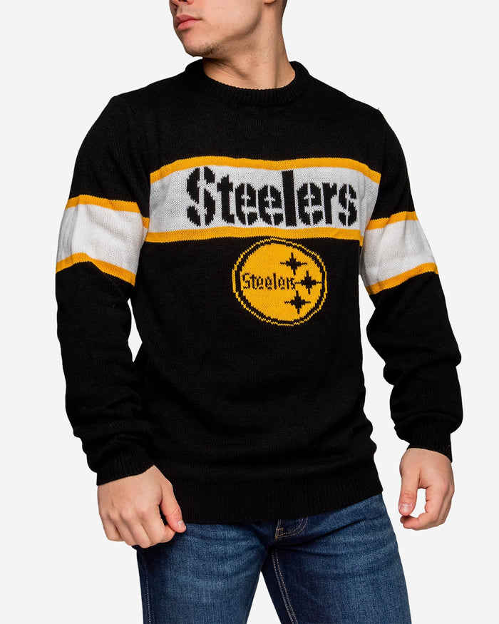 Pittsburgh Steelers Vintage Stripe Sweater FOCO - FOCO.com