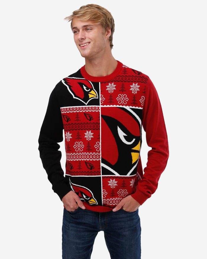 Arizona Cardinals Busy Block Snowfall Sweater FOCO S - FOCO.com