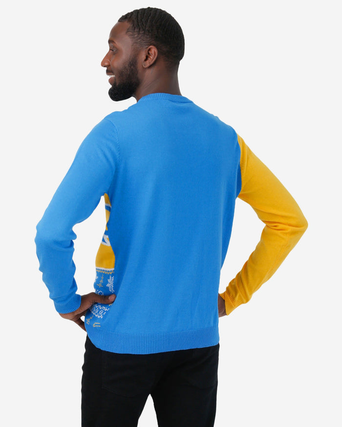Los Angeles Chargers Busy Block Snowfall Sweater FOCO - FOCO.com