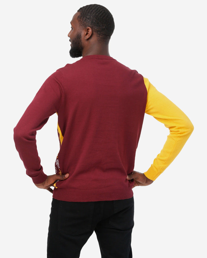 Washington Commanders Busy Block Snowfall Sweater FOCO - FOCO.com