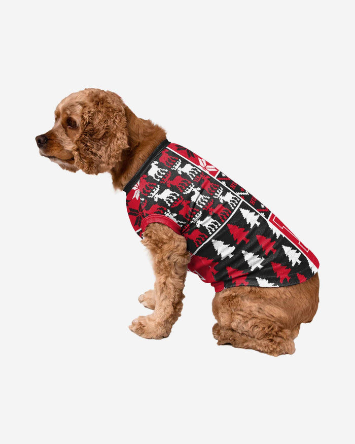 Nebraska Cornhuskers Busy Block Dog Sweater FOCO XS - FOCO.com