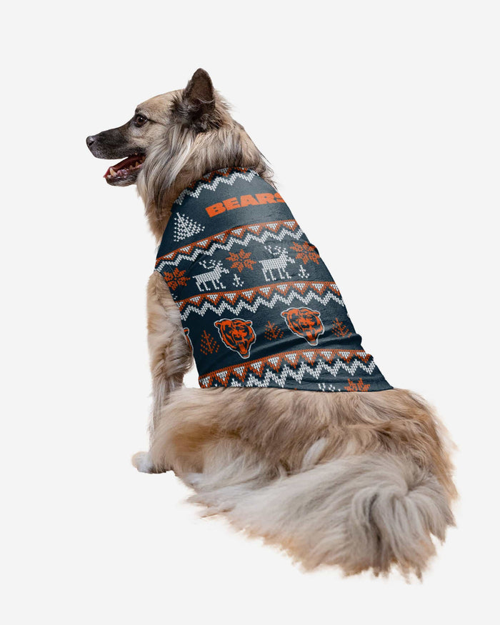 Chicago Bears Dog Family Holiday Ugly Sweater FOCO XS - FOCO.com