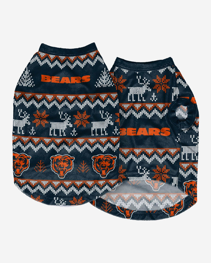 Chicago Bears Dog Family Holiday Ugly Sweater FOCO - FOCO.com