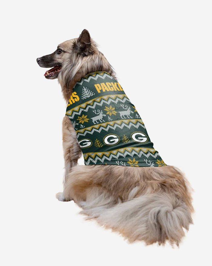 Green Bay Packers Dog Family Holiday Ugly Sweater, Size: S Green Bay Packers Dog Family Holiday Ugly Sweater, Size: S
