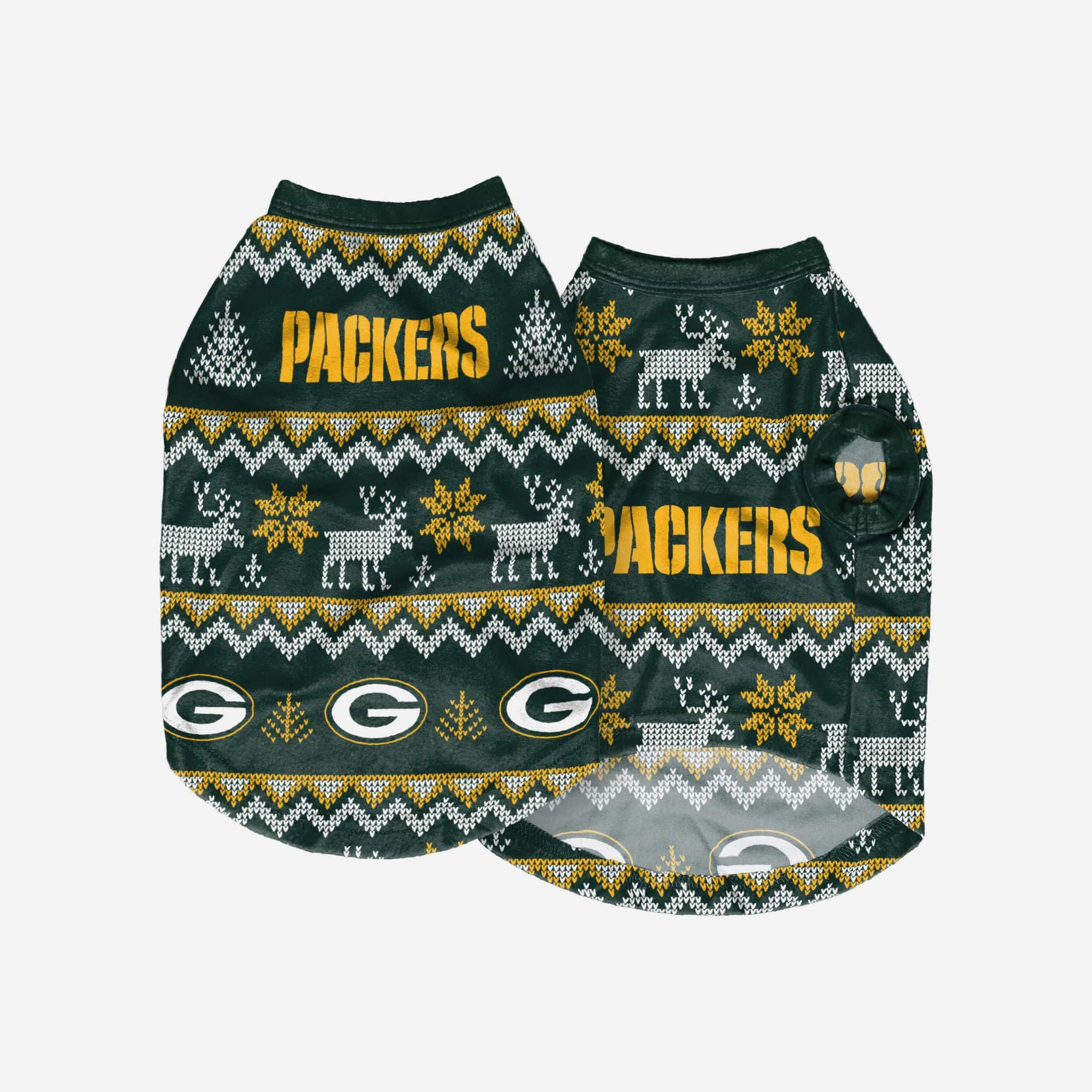 Green Bay Packers Dog Family Holiday Ugly Sweater, Size: S Green Bay Packers Dog Family Holiday Ugly Sweater, Size: S