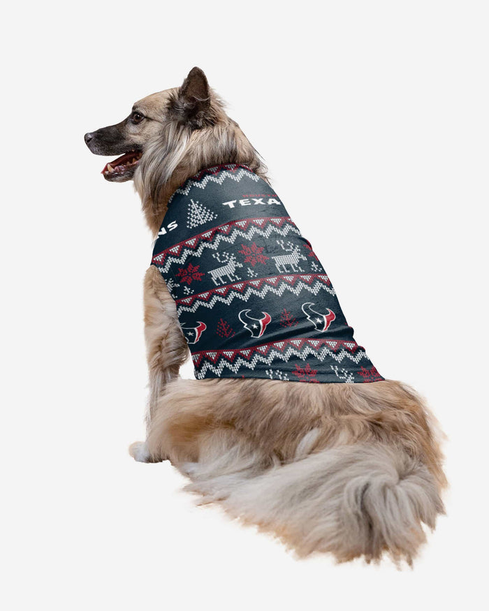 Houston Texans Dog Family Holiday Ugly Sweater FOCO XS - FOCO.com