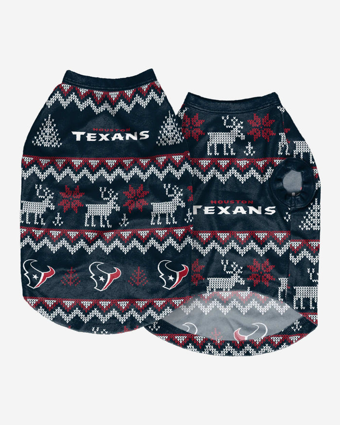 Houston Texans Dog Family Holiday Ugly Sweater FOCO - FOCO.com