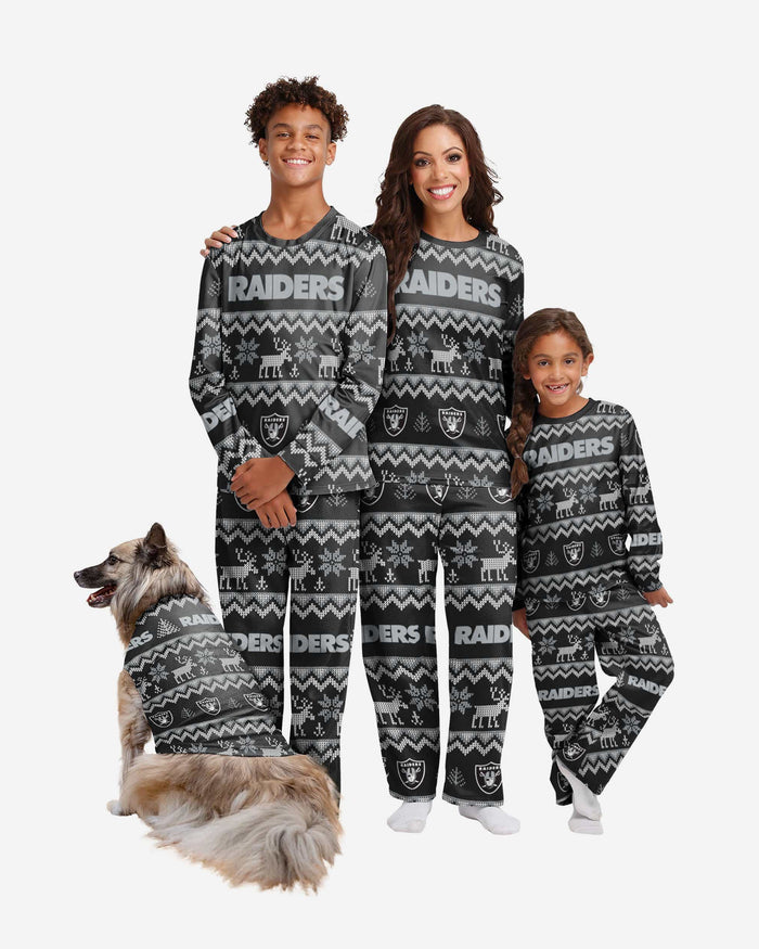 Las Vegas Raiders Dog Family Holiday Ugly Sweater FOCO - FOCO.com