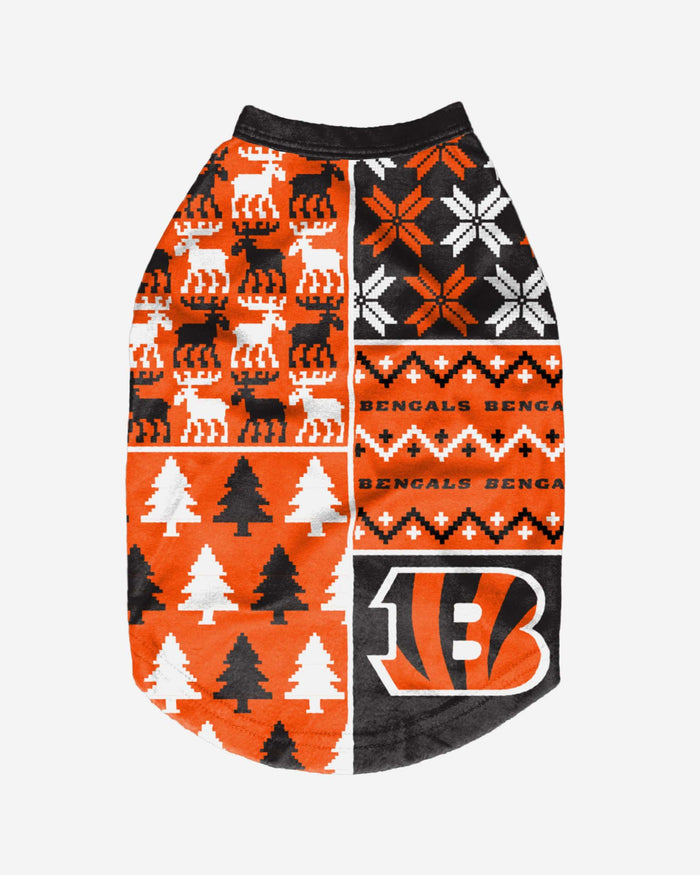 Cincinnati Bengals Busy Block Dog Sweater FOCO - FOCO.com