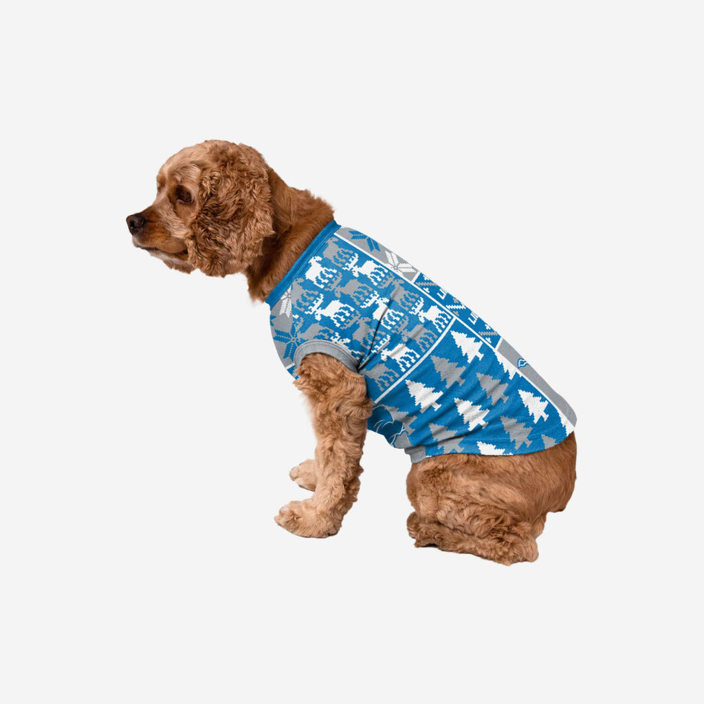 Detroit Lions Busy Block Dog Sweater FOCO XS - FOCO.com