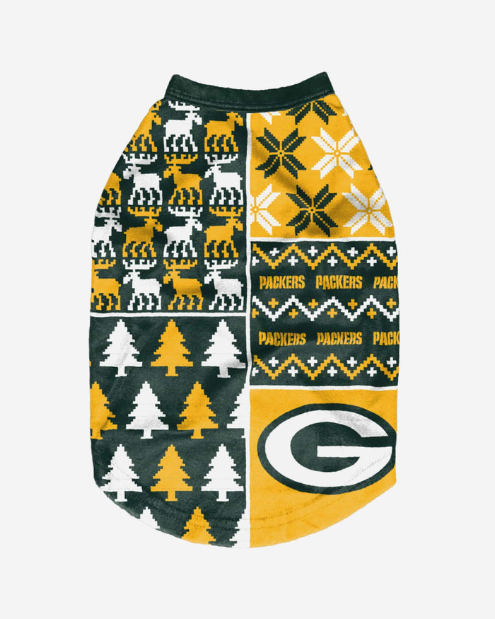 Green Bay Packers Busy Block Dog Sweater FOCO - FOCO.com