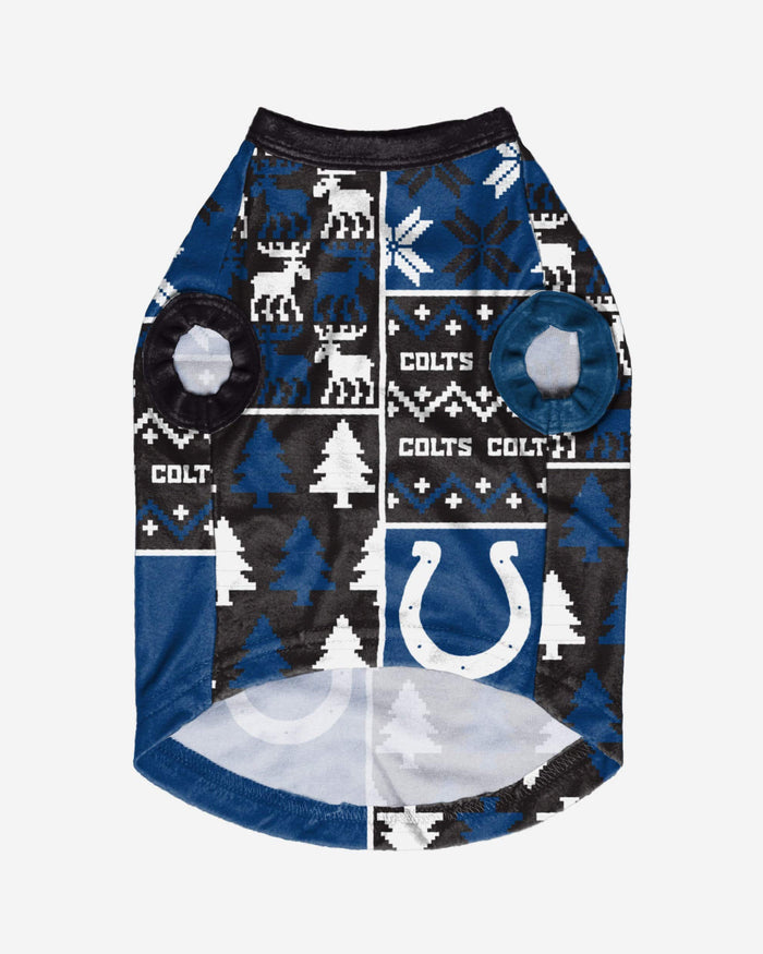 Indianapolis Colts Busy Block Dog Sweater FOCO - FOCO.com