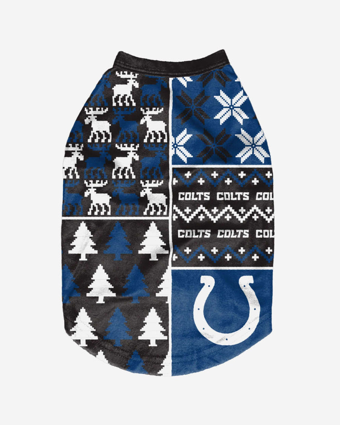 Indianapolis Colts Busy Block Dog Sweater FOCO - FOCO.com