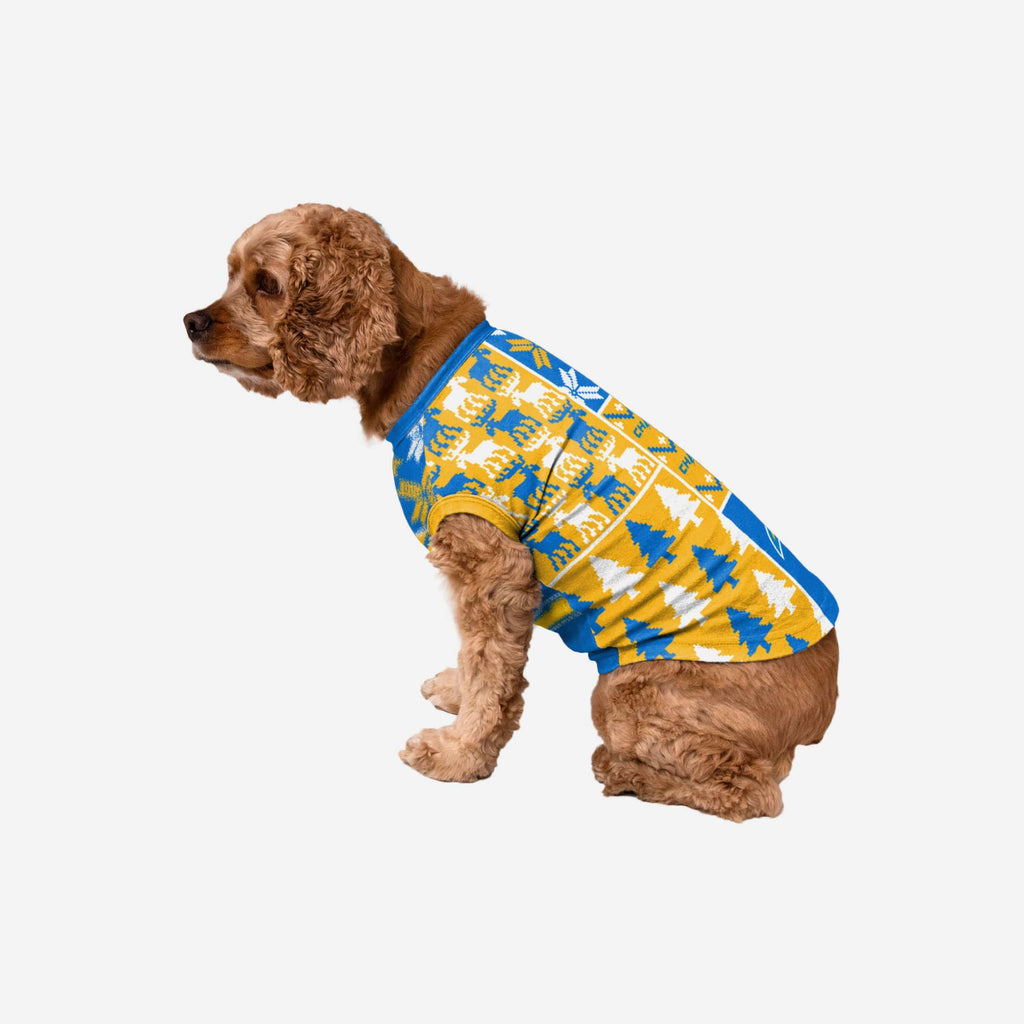Los Angeles Chargers Busy Block Dog Sweater FOCO XS - FOCO.com