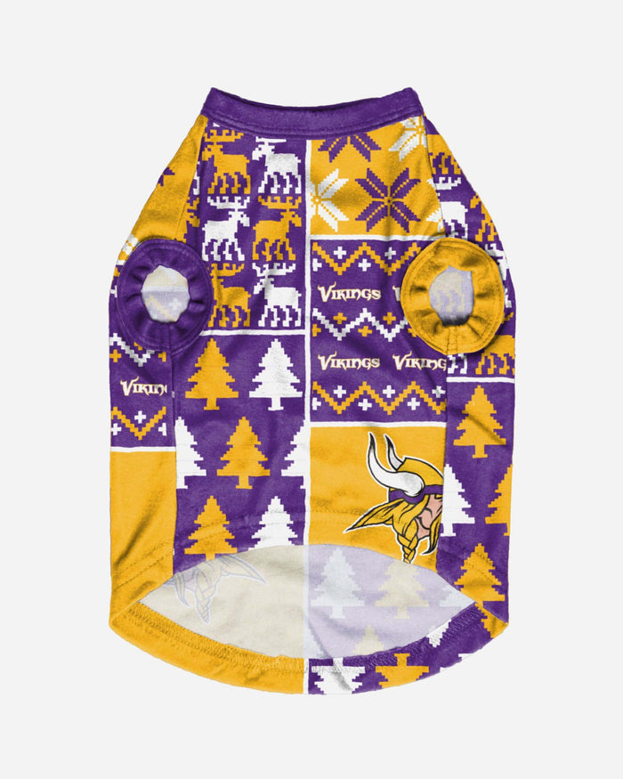 Minnesota Vikings Busy Block Dog Sweater FOCO - FOCO.com