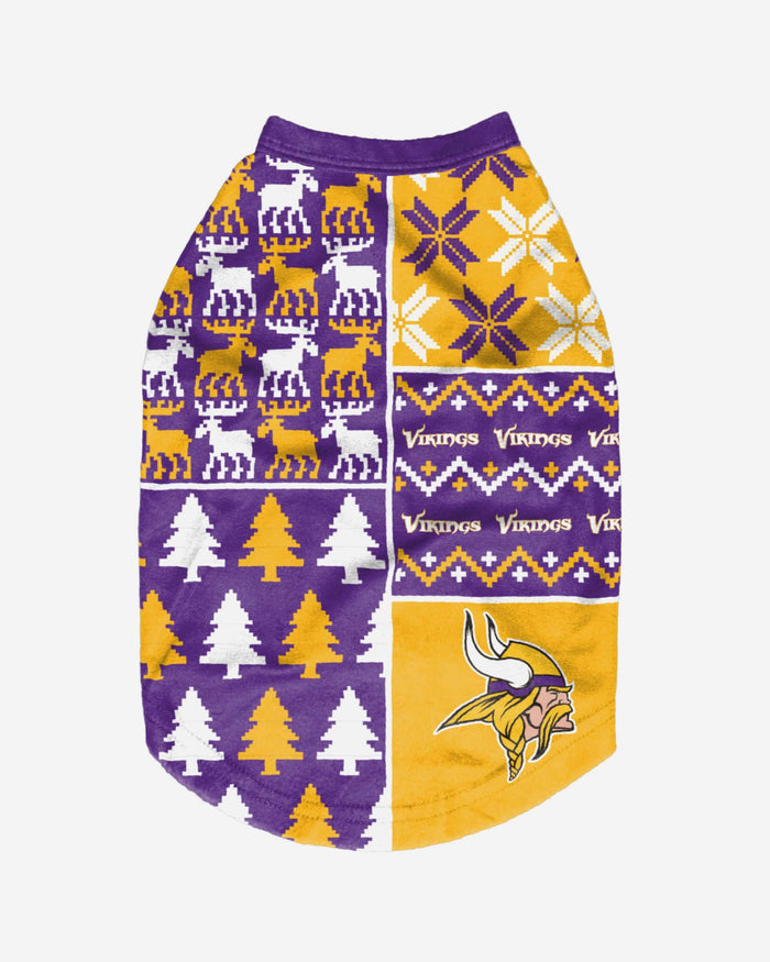 Minnesota Vikings Busy Block Dog Sweater FOCO - FOCO.com