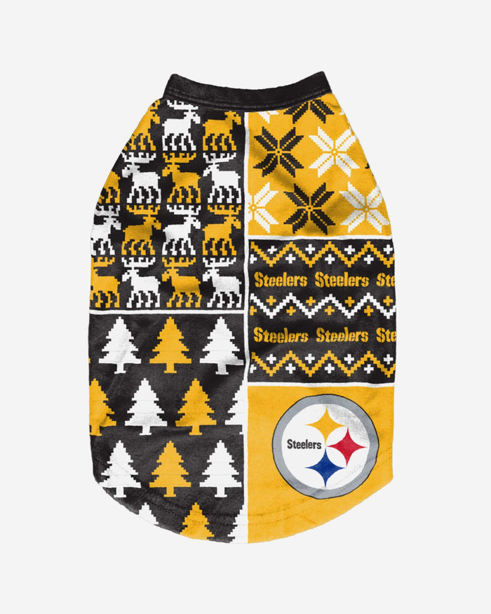 Pittsburgh Steelers Busy Block Dog Sweater FOCO - FOCO.com