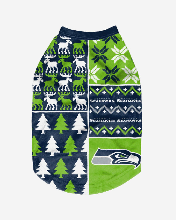 Seattle Seahawks Busy Block Dog Sweater FOCO - FOCO.com