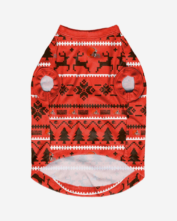 Cleveland Browns Dog Family Holiday Sweater FOCO - FOCO.com
