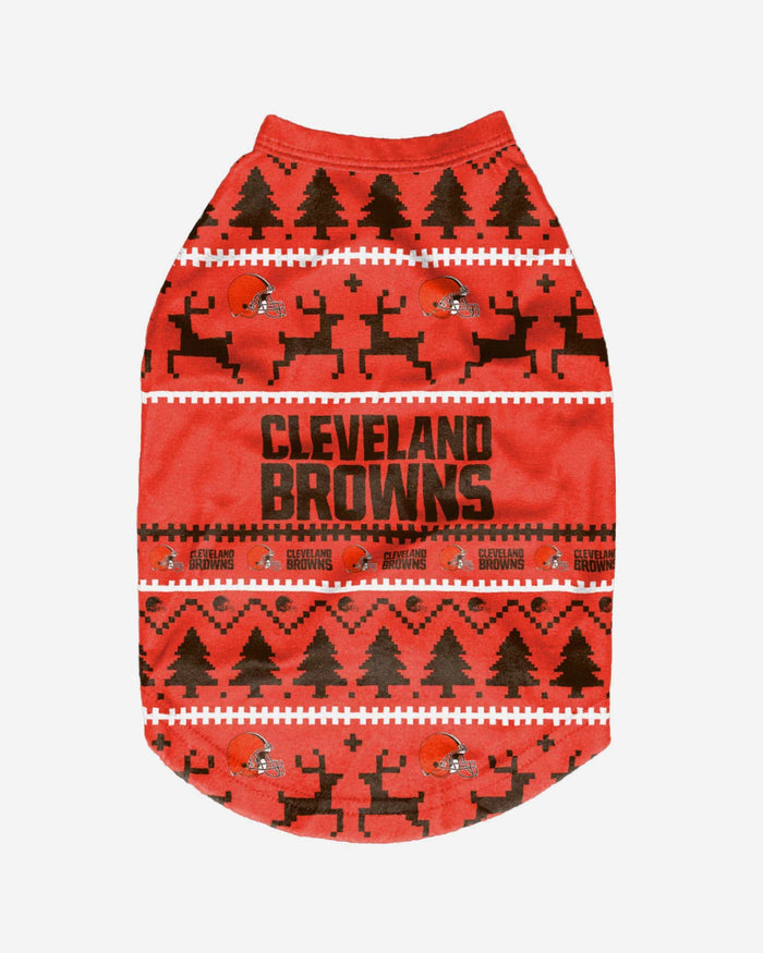 Cleveland Browns Dog Family Holiday Sweater FOCO - FOCO.com