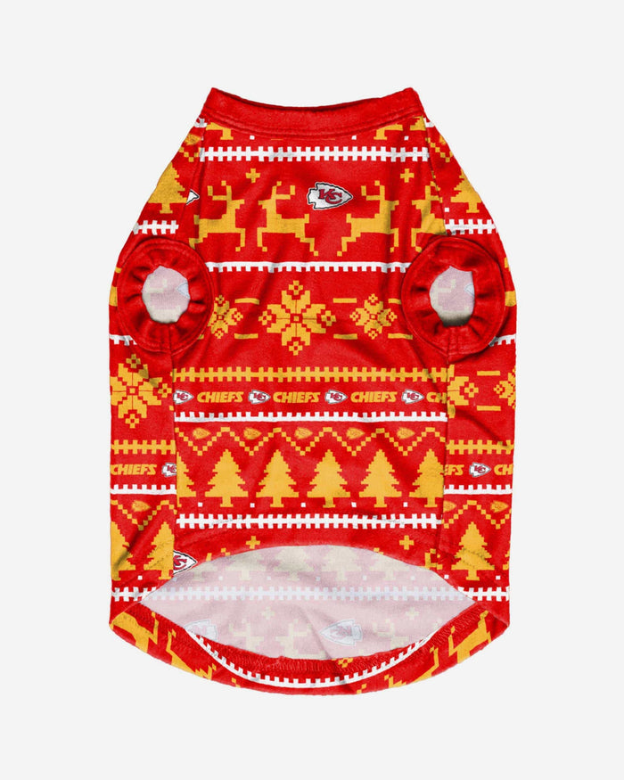 Kansas City Chiefs Dog Family Holiday Sweater FOCO - FOCO.com