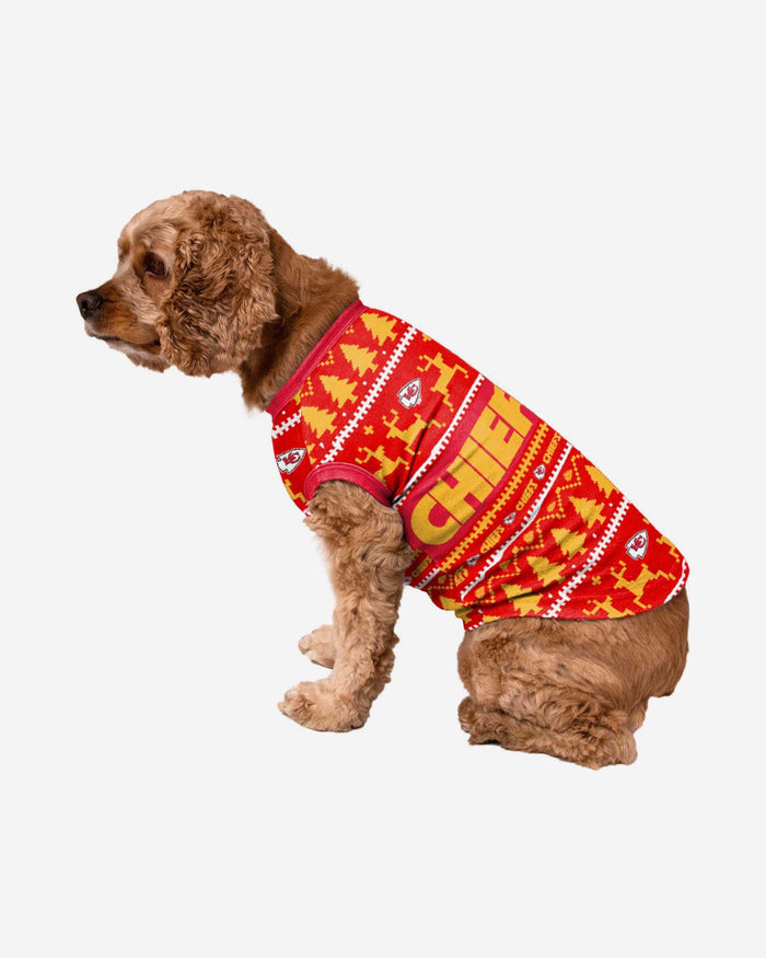 Kansas City Chiefs Dog Family Holiday Sweater FOCO S - FOCO.com