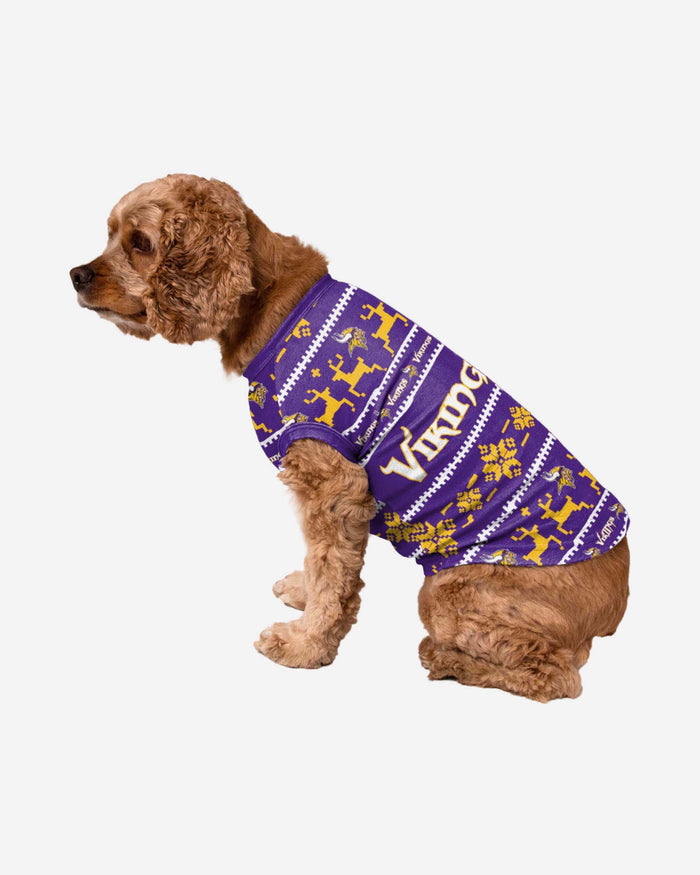 Minnesota Vikings Dog Family Holiday Sweater FOCO S - FOCO.com