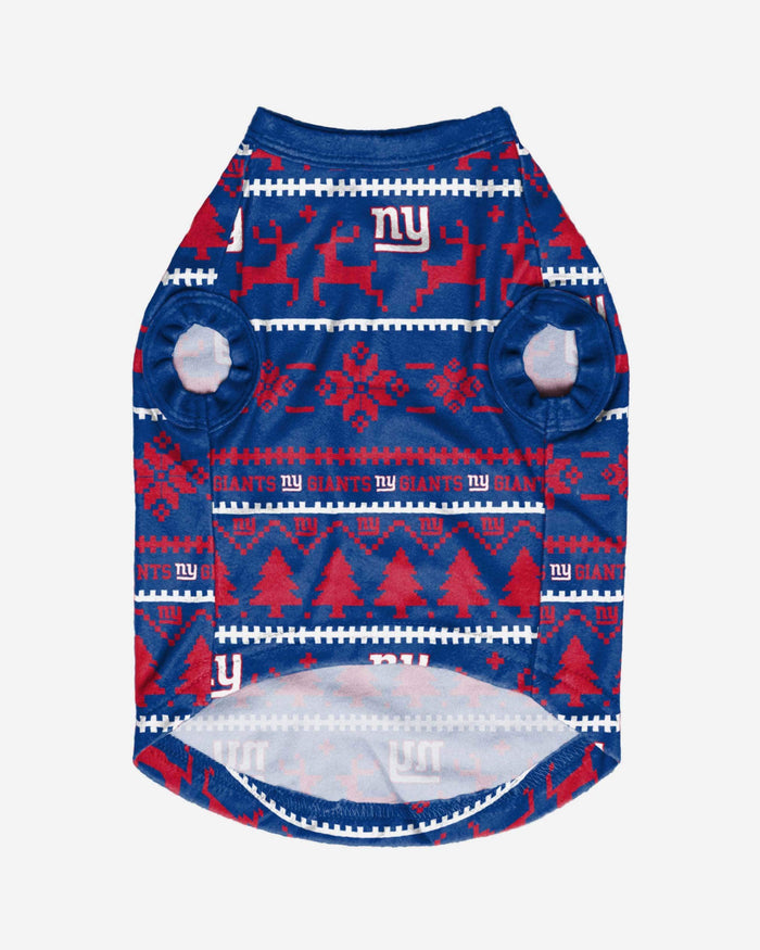 New York Giants Dog Family Holiday Sweater FOCO - FOCO.com