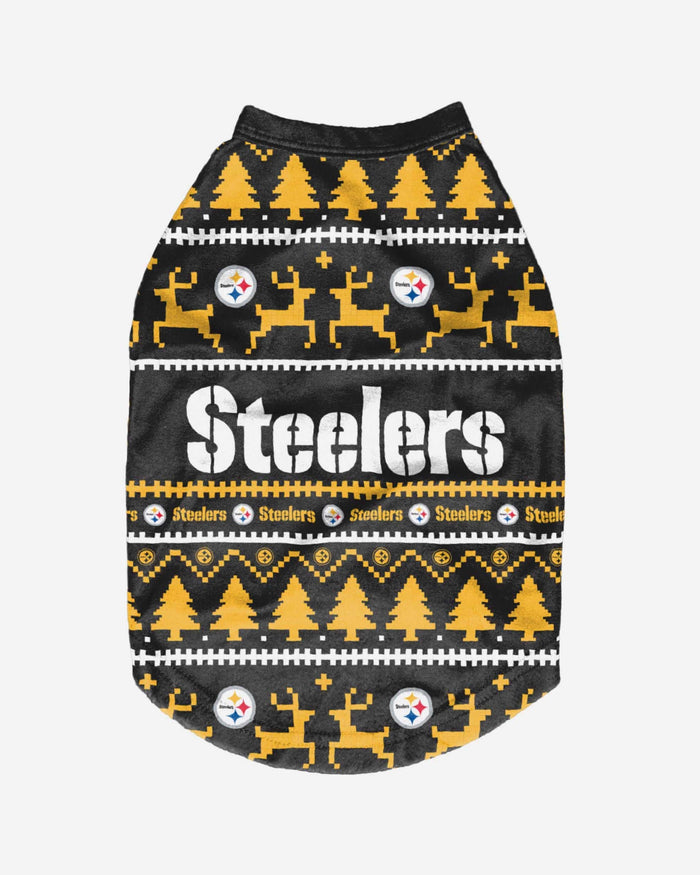 Pittsburgh Steelers Dog Family Holiday Sweater FOCO - FOCO.com