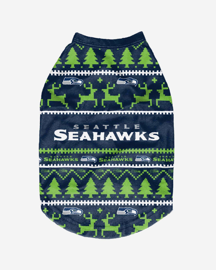 Seattle Seahawks Dog Family Holiday Sweater FOCO - FOCO.com