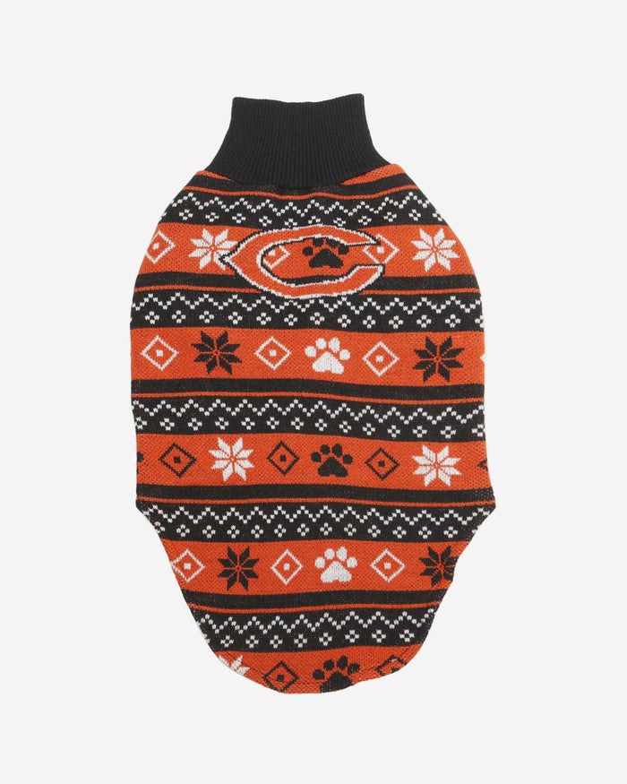 Chicago Bears Knitted Holiday Dog Sweater FOCO - FOCO.com