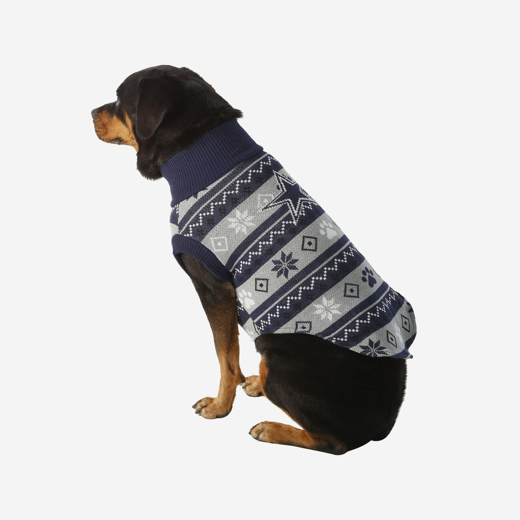 Dallas Cowboys Knitted Holiday Dog Sweater FOCO XS - FOCO.com