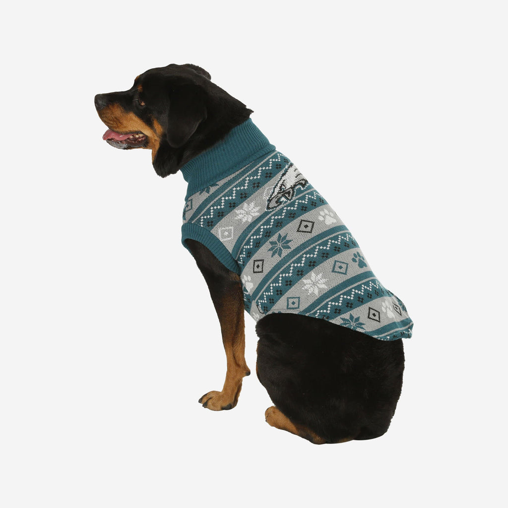 Philadelphia Eagles Knitted Holiday Dog Sweater FOCO XS - FOCO.com