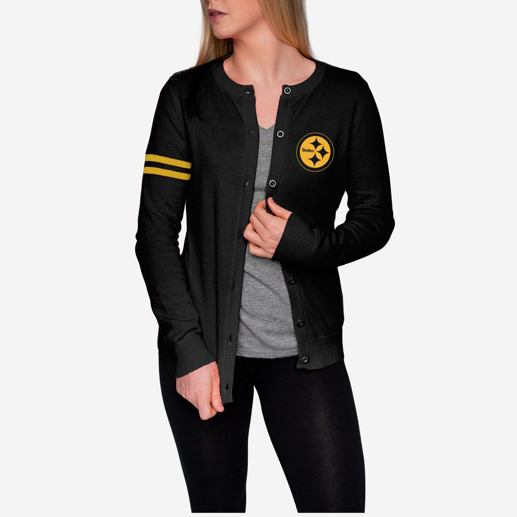 Pittsburgh Steelers Womens Varsity Cardigan FOCO - FOCO.com