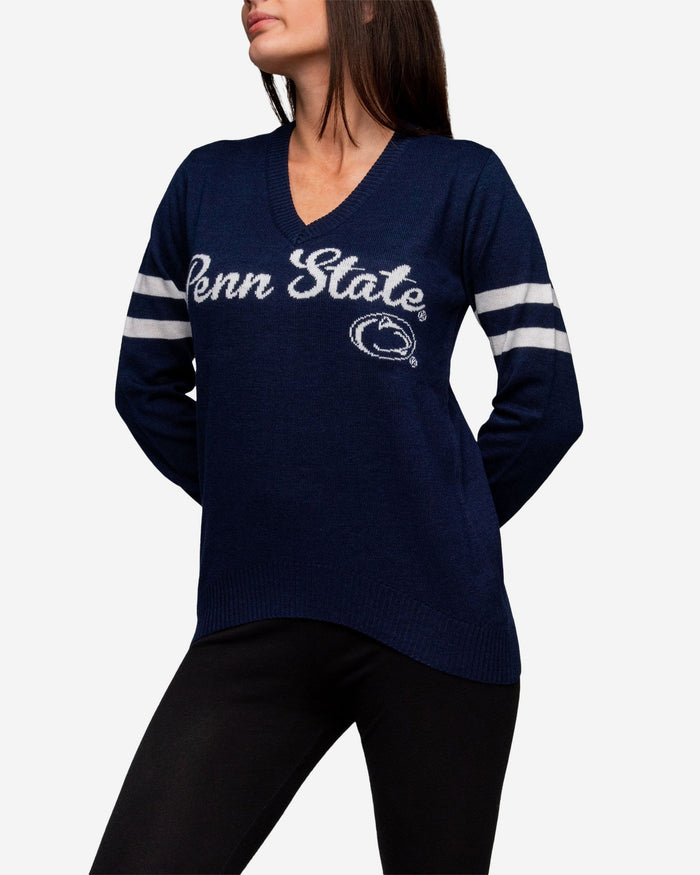 Penn State Nittany Lions Womens Vintage Stripe Sweater FOCO - FOCO.com