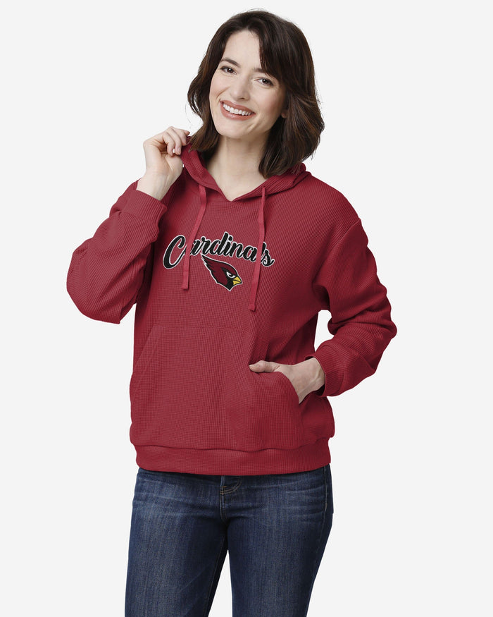 Arizona Cardinals Womens Waffle Lounge Sweater FOCO S - FOCO.com