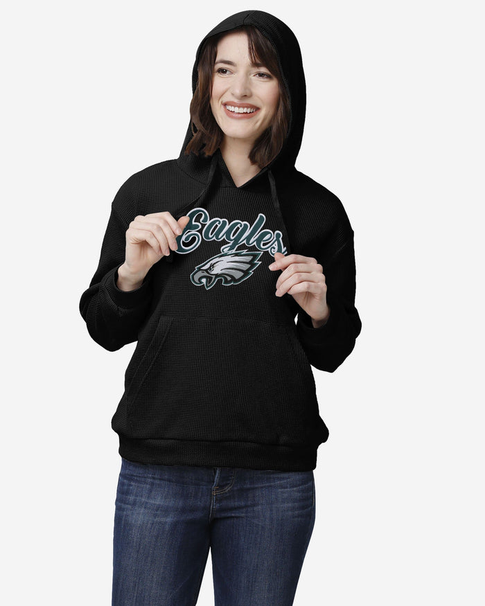 Philadelphia Eagles Womens Waffle Lounge Sweater FOCO S - FOCO.com