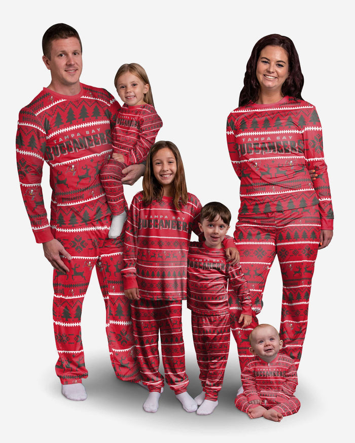 Tampa Bay Buccaneers Youth Family Holiday Pajamas FOCO - FOCO.com