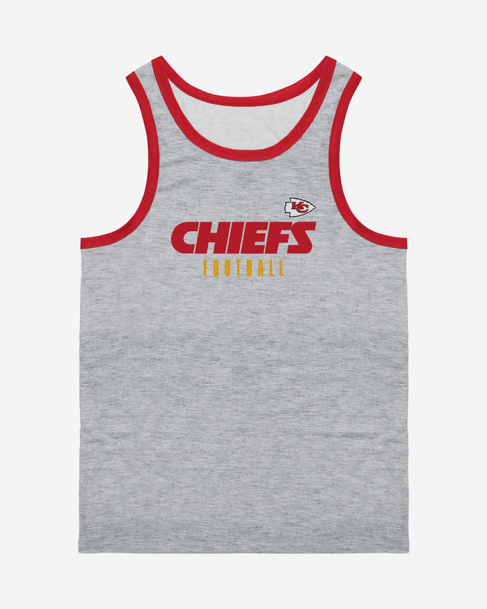 Kansas City Chiefs Gray Wordmark Sleeveless Top FOCO - FOCO.com