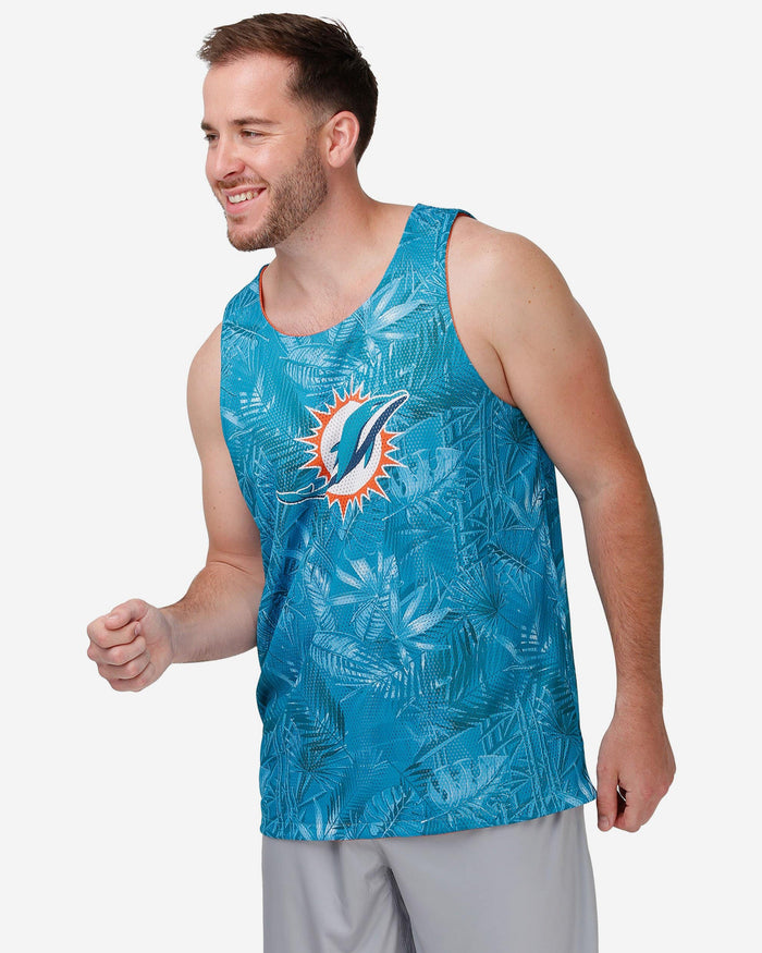 Miami Dolphins Reversible Floral Change-Up Sleeveless Top FOCO S - FOCO.com