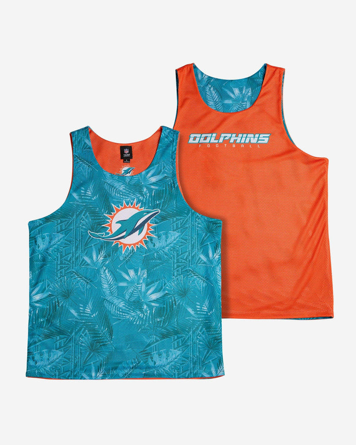 Miami Dolphins Reversible Floral Change-Up Sleeveless Top FOCO - FOCO.com