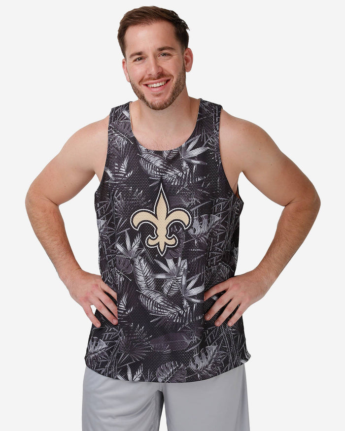 New Orleans Saints Reversible Floral Change-Up Sleeveless Top FOCO S - FOCO.com