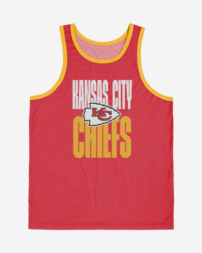 Kansas City Chiefs Solid Wordmark Sleeveless Top FOCO - FOCO.com