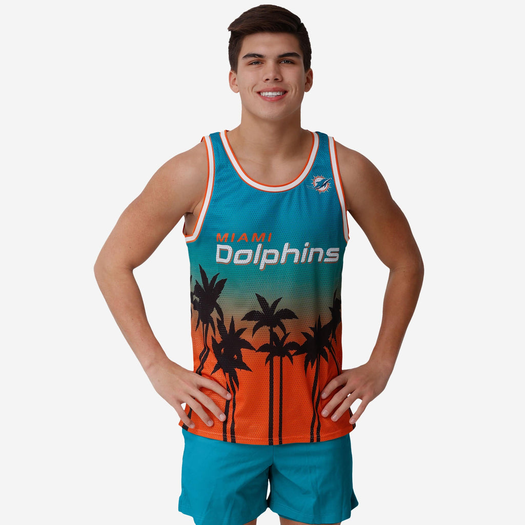 Miami Dolphins Sunset Sleeveless Top FOCO S - FOCO.com