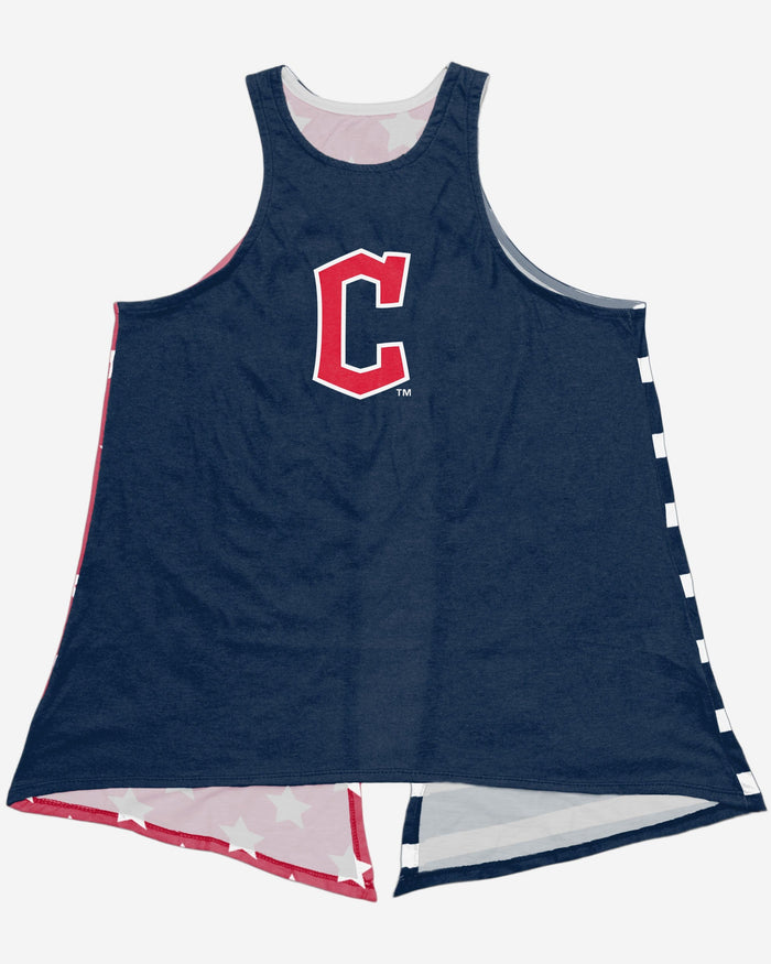 Cleveland Guardians Womens Americana Tie-Back Sleevless Top FOCO - FOCO.com
