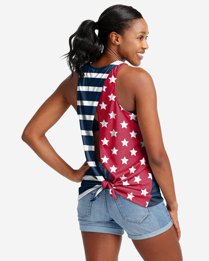 Cleveland Guardians Womens Americana Tie-Back Sleevless Top FOCO S - FOCO.com