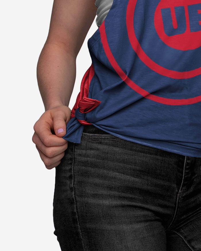 Chicago Cubs Womens Side-Tie Sleeveless Top FOCO - FOCO.com