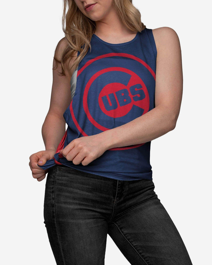 Chicago Cubs Womens Side-Tie Sleeveless Top FOCO - FOCO.com