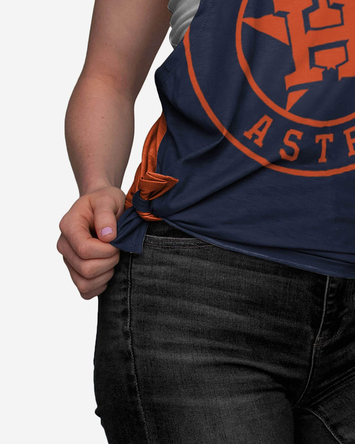 Houston Astros Womens Side-Tie Sleeveless Top FOCO - FOCO.com
